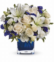 Teleflora's Sapphire Skies Bouquet from Gilmore's Flower Shop in East Providence, RI